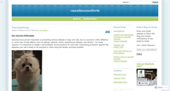 Desktop Screenshot of cascadesummitvets.wordpress.com
