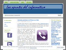 Tablet Screenshot of losapuntesdelinformatico.wordpress.com