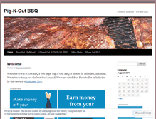 Tablet Screenshot of pignoutbbq.wordpress.com