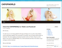 Tablet Screenshot of ckpopworld.wordpress.com