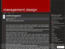 Tablet Screenshot of managementdesign.wordpress.com