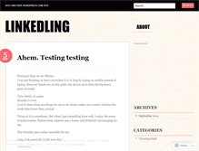 Tablet Screenshot of linkedling.wordpress.com