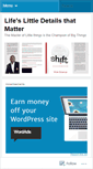 Mobile Screenshot of dailylittleshift.wordpress.com