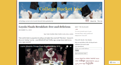 Desktop Screenshot of collegebucketlist.wordpress.com