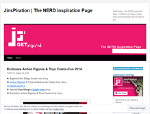 Tablet Screenshot of jinspiration.wordpress.com