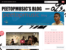 Tablet Screenshot of peetopmusic.wordpress.com