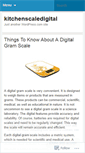 Mobile Screenshot of kitchenscaledigital.wordpress.com
