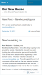 Mobile Screenshot of newhouseblog.wordpress.com