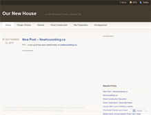 Tablet Screenshot of newhouseblog.wordpress.com