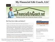 Tablet Screenshot of myfinanciallifecoach.wordpress.com