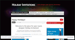 Desktop Screenshot of holidayinvitations.wordpress.com