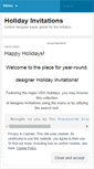 Mobile Screenshot of holidayinvitations.wordpress.com