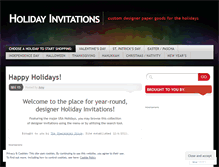 Tablet Screenshot of holidayinvitations.wordpress.com