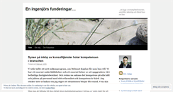 Desktop Screenshot of eningenjorsfunderingar.wordpress.com