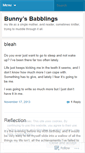 Mobile Screenshot of bluebunny.wordpress.com