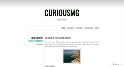 Desktop Screenshot of curiousmg.wordpress.com