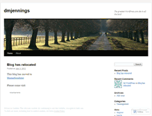 Tablet Screenshot of dmjennings.wordpress.com