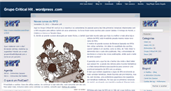 Desktop Screenshot of grupocriticalhit.wordpress.com