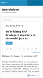 Mobile Screenshot of bearsinlove.wordpress.com