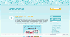 Desktop Screenshot of laclasedecris.wordpress.com
