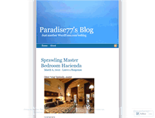 Tablet Screenshot of paradise77.wordpress.com