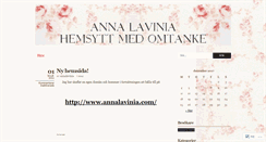 Desktop Screenshot of annalavinia.wordpress.com