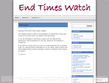 Tablet Screenshot of endtimeswatch.wordpress.com