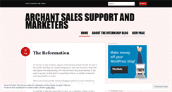 Desktop Screenshot of marketinginternsarchant.wordpress.com