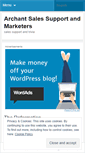 Mobile Screenshot of marketinginternsarchant.wordpress.com