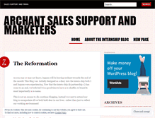 Tablet Screenshot of marketinginternsarchant.wordpress.com