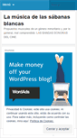 Mobile Screenshot of lamusicadelassabanasblancas.wordpress.com