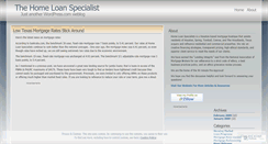 Desktop Screenshot of homeloanspecialist.wordpress.com