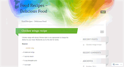 Desktop Screenshot of deliciousfoodworld.wordpress.com