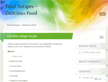 Tablet Screenshot of deliciousfoodworld.wordpress.com