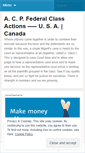 Mobile Screenshot of federalclassactions.wordpress.com
