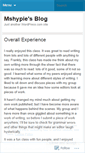 Mobile Screenshot of mshypie.wordpress.com