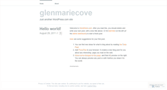 Desktop Screenshot of glenmariecove.wordpress.com
