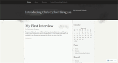 Desktop Screenshot of christophersiragusa.wordpress.com
