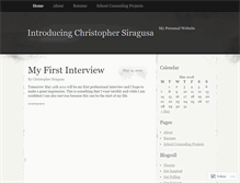 Tablet Screenshot of christophersiragusa.wordpress.com