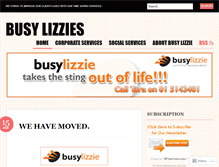 Tablet Screenshot of busylizzielife.wordpress.com