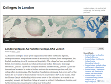 Tablet Screenshot of collegesinlondon.wordpress.com