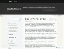 Tablet Screenshot of freetruthnews.wordpress.com