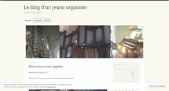 Desktop Screenshot of djorganiste.wordpress.com