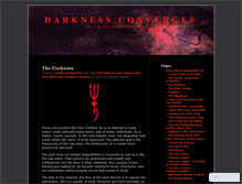 Tablet Screenshot of darknessconverges.wordpress.com