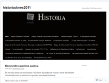 Tablet Screenshot of historiadores2011.wordpress.com