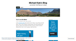 Desktop Screenshot of michaelkatz.wordpress.com