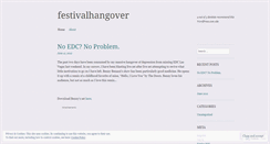 Desktop Screenshot of festivalhangover.wordpress.com