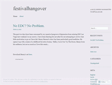 Tablet Screenshot of festivalhangover.wordpress.com