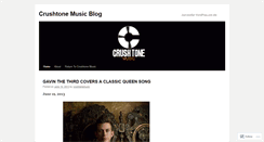 Desktop Screenshot of crushtonemusic.wordpress.com