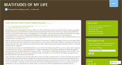Desktop Screenshot of beatitudesofmylife.wordpress.com
